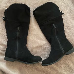 Girls tall black boots